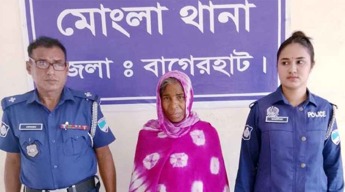 মোংলায় পুলিশের অভিযানে মাদকসহ নারী আটক